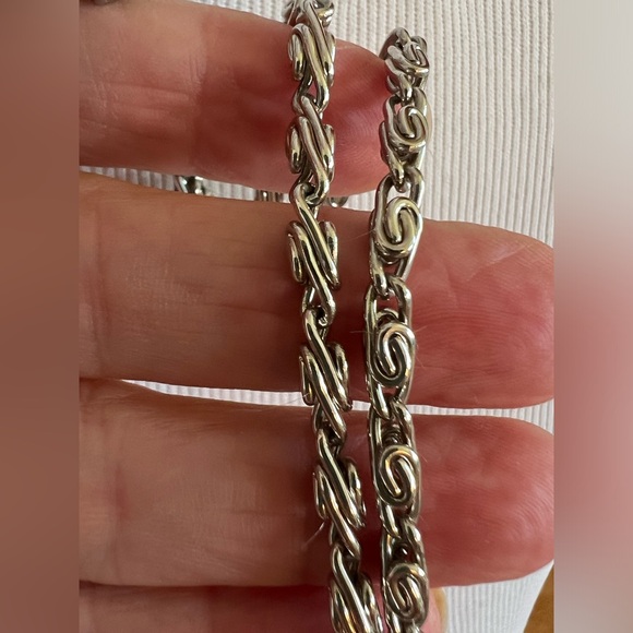 Vtg Marlo Small ART DECO Silver METAL MESH Evening Bag Chain Strap evening Purse - Picture 6 of 8